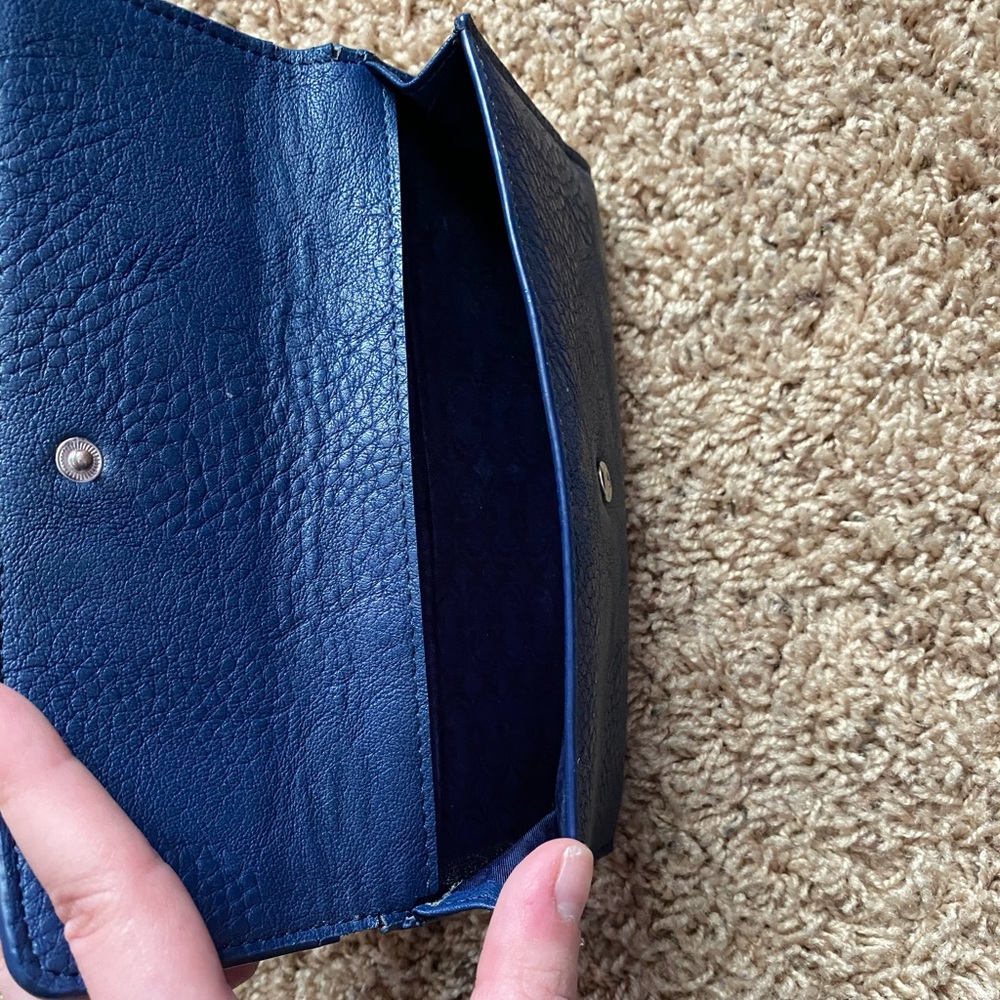 Navy Coach Wallet
